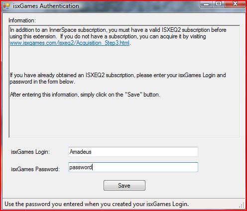 isxGames Authentication Utility