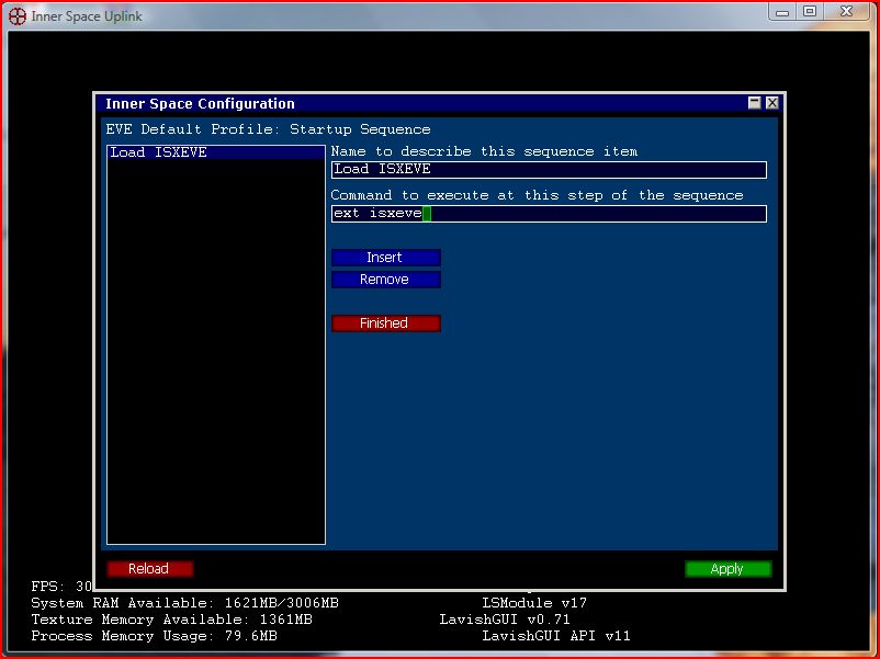 Extension configuration
