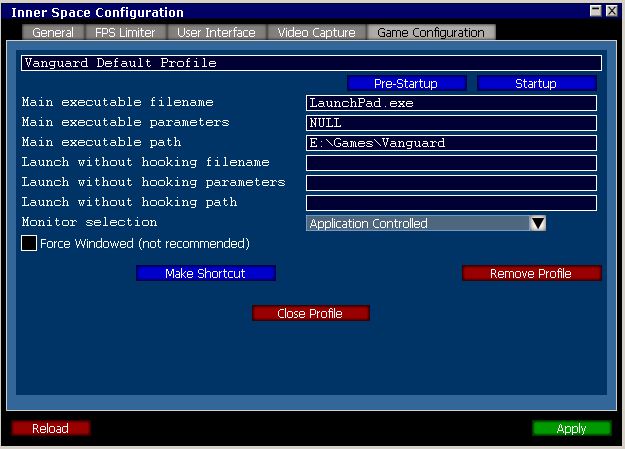 Vanguard Default Profile