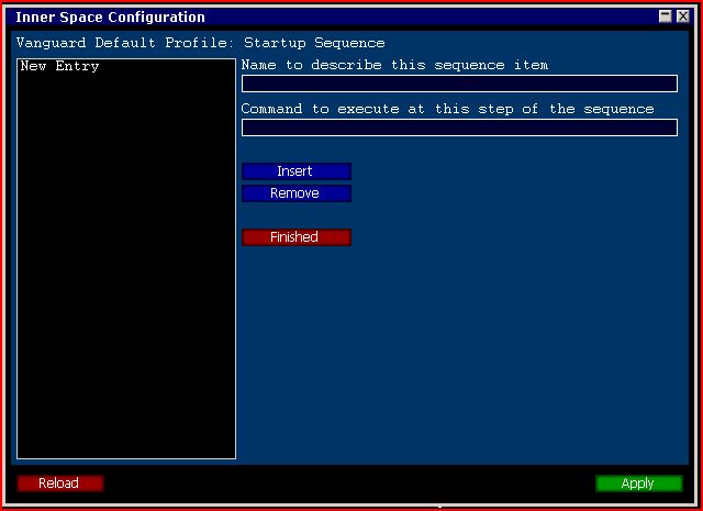 Insert Startup Entry