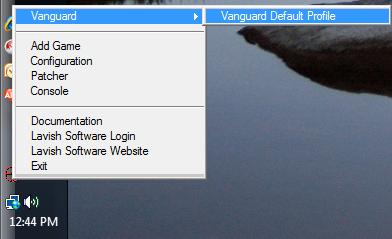 Launch Vanguard Profile