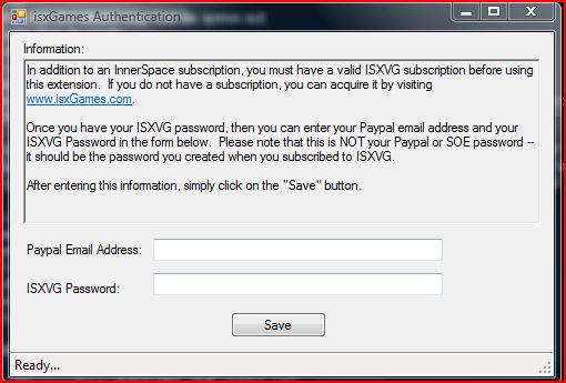 Authentication Window